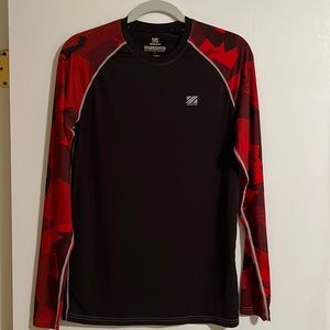 ZIPRAVS Spandex Polyester Long Sleeve Compression Shirt